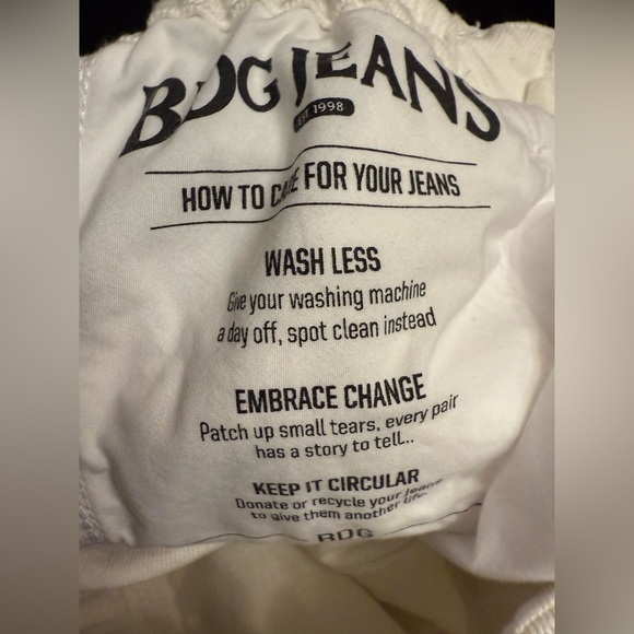 BDG RAE CARPENTER CARGO URBAN OUTFITTERS WHITE BAGGY WIDE LEG SIZE 29 - Picture 9 of 11